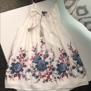 Drew embroidered tank